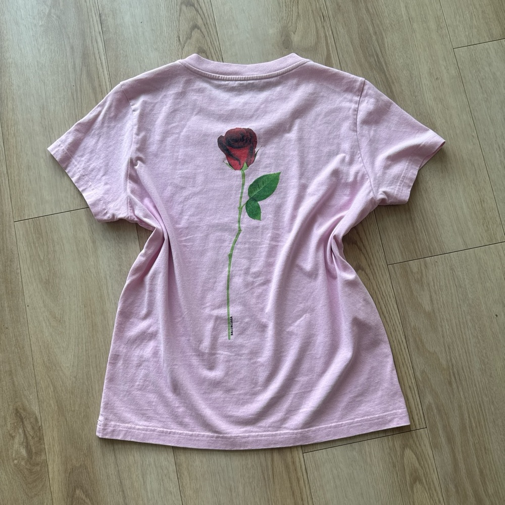 Balenciaga red rose top